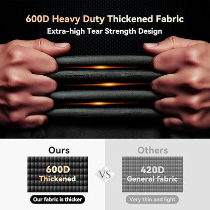 86 Inch Island Grill Cover, 600D Heavy Duty Waterproof Extra Large Grill Cover for Island with Left or Right Grill Head, Tear & Fade Resistant Outdoor Kitchen Cover, Black