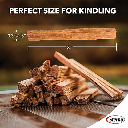 Sterno Fatwood Fire Starter Sticks, 10 lb — All‑Natural Resin‑Rich Pine Wood, Easy to Light, Indoor/Outdoor, Weather Resistant, Sustainably Sourced