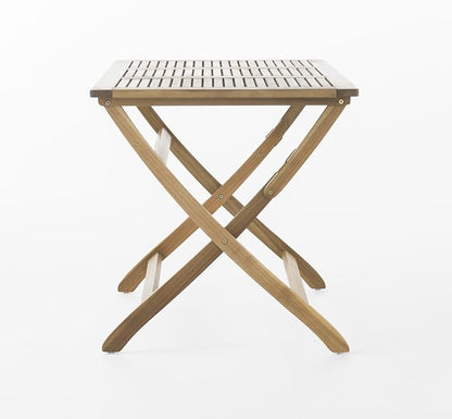 Christopher Knight Home Positano Outdoor Acacia Wood Foldable Dining Table, Natural Stained