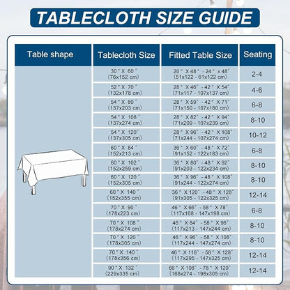 DWCN Rectangle Tablecloth - 60 x 84 Inch - Waterproof Stain and Wrinkle Resistant Washable Table Cloth, Decorative Fabric Table Cover for Kitchen Dining Room Party and Outdoor Use, Turquoise