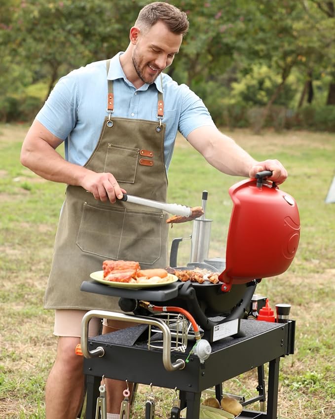 Grill Table For Blackstone Griddle 22 and 17 Inch, Grill Carts Outdoor With Wheels, Heavy-Duty Grill Stand, Foldable Quickly Blackstone Stand Suitable for Travel/Camping And Outdoor Meals