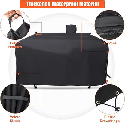 QuliMetal GC7000 Grill Cover for Smoke Hollow 4 in 1 Combo Grill PS9900, Pit Boss Memphis Ultimate Grill, PS9900-SY18 47180T, DG1100S, PB73952, 79 inch BBQ Grill Cover, All Weather Protection