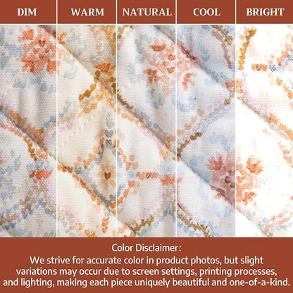 Maison d' Hermine Oven Gloves 100% Cotton Oven Mitt 7" x 13" with Loop Heat Resistant BBQ Cooking Gloves for Thanksgiving Christmas Decorations Baking Handling Hot Pans (Pack of 1, Fair Isle)