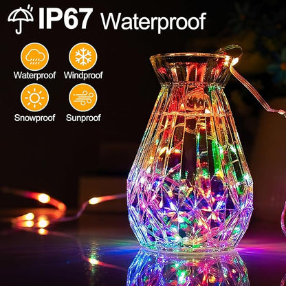 OGORI 328FT 1200LED Fairy Lights Outdoor, Multicolor Fairy String Lights 8 Modes Remote & Timer, IP67 Waterproof Fairy Tree Lights for Bedroom, Wedding, DIY, Centerpiece, Christmas Decorations