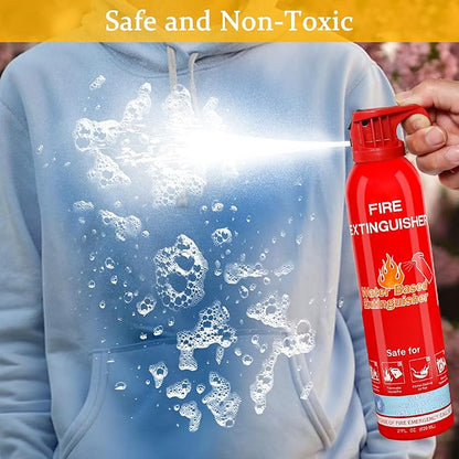 Fire Extinguishers for Home with Mount, 1 Pack Upgraded 8-in-1 Portable Fire Extinguisher For Vehicle Car Boat Marine Kitchen Emergency Supplies, Water-Based Extinguisher For A, B, C, K Fire Types