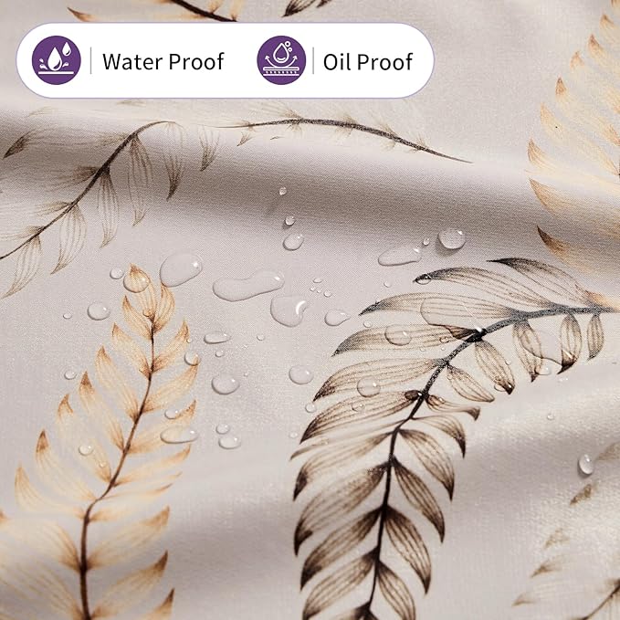 Vinyl Spring Table Cloth Rectangle, Heavy Duty Table Cover Oil Proof & Waterproof Non-Slip, Heat Resistant Tablecloth for Outdoor Indoor, Easy Clean Wipeable Table Protector for Kitchen 55" X 108"