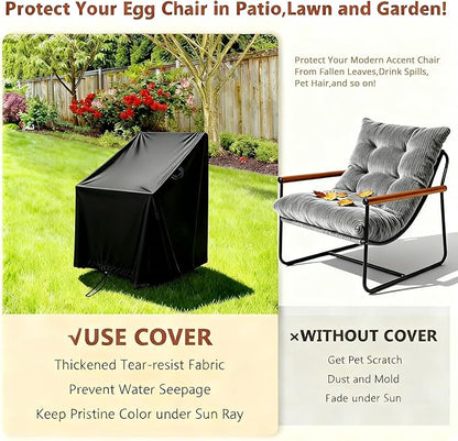 High Back Patio Chair Cover,Waterproof Covers for Stackable Dining Chairs,Outdoor Patio Furniture Seating Set Shield (28"W x 36"D x 45"H,1-Pc)