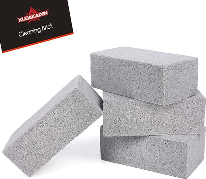 XUDAKAIXIN Grill Cleaning Bricks, Pumice Griddle Cleaning Stone Removing Stains for Grill,Plattop Griddle,Sink,Cookwares,Floor,Countertop(4-Pack Pumice Stones)