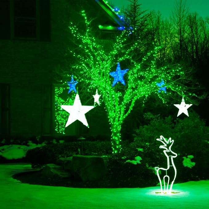 164Ft 500 LED Green St. Patrick's Day Lights, Waterproof 8 Twinkle with Memory Functions Green String Lights for Indoor Outdoor Tree Garden St. Patrick's Day Decoration