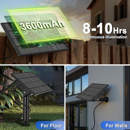 50FT Solar String Lights with 32 Bulbs 1.5FT Bulbs Spacing, 10Hours, Remote | 2Spare Bulbs, 3600mAm Battery, Remote On/Off & Sensor, Zipper & Screw, IP65 Waterproof For Patio Outside Backyard
