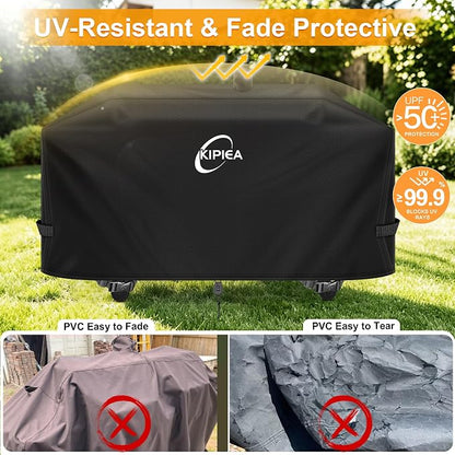 Grill Cover for Pit Boss Memphis, 600D Waterproof Smoker Cover | Heavy Duty, UV Resistant, No Tear, No Fading. for Pit Boss PBMEMU1, PBMEMU2 and for Smoke Hollow 4-in-1 Combo Grill