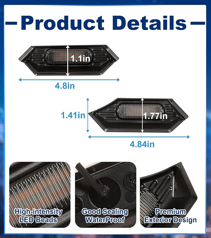 Amber led Grille Grill Lights for 2024-2026 Tacoma TrdSport Off-Road Sport | 4 in 1 OEM Grill Led Grills raptor Light For 24-26 Tacoma PreRunner Sport accessories