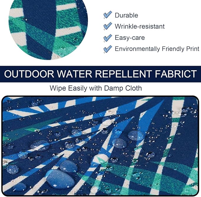 NettyPro Patio Bench Swing Cushion Cover Water Resistant UV Protection Outdoor Furniture Loveseat Cushion Slipcover with Zipper, Replacement Cover Only, 59 x 18 x 3 Inch