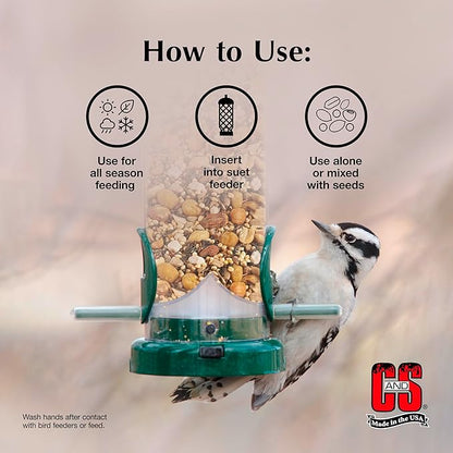 C&S Wild Bird Woodpecker Suet Nuggets Mega Box, 8 Pounds