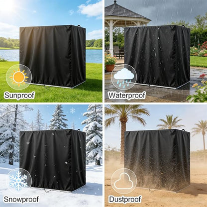 Kasla Outdoor Storage Cabinet Cover, 30"L×18"W×58"H | Heavy-Duty and Waterproof, Fits Storage Shelf, Storage Shed, Deck Box for Kitchen Patio Garden Organization and Storage