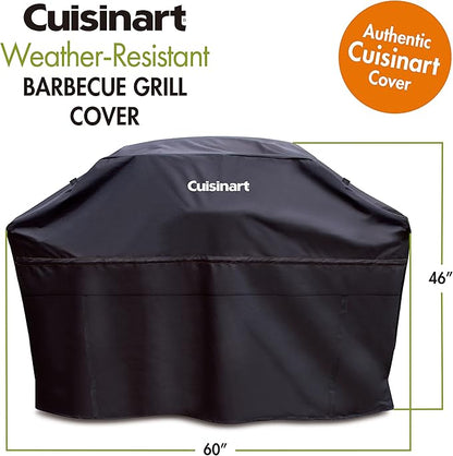 Cuisinart CGC-60B Heavy-Duty Barbecue Grill Cover, 60", Black, Cover-60
