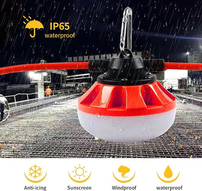 LED Construction Light, Christmas String Lights,200FT, 20000LM Industrial LED Work Lights, Super Bright Temporary Lighting for Job , Work,Outdoor, Indoor for Holiday Decoration & Practical Lighting