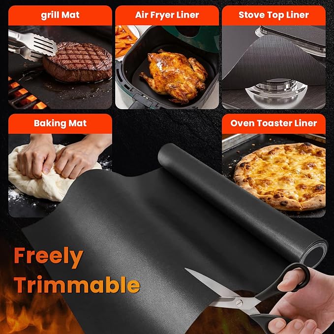 Blackstone Griddle Accessories – Custom Nonstick Griddle Mat for 36 Inch Blackstone Griddle, 2 Pack Reusable Liner to Protect Griddle | Blackstone Accessories for Outdoor Cooking & Easy Cleanup