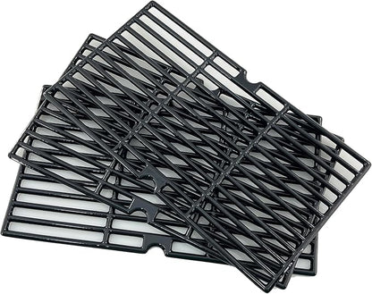 Parts DC121 16 7/8" Polished Porcelain Coated Cast Iron Grill Grates Replacement for Charbroil 463432215, 463436213, 463436214, 463436215, 463441312, 463441514, Thermos 461442114 Grills
