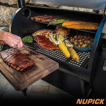 NUPICK 10-Pack BAC507 Grill Drip Tray Liners for Traeger Pro 575, Pro 22 and Elite 22, Grill Accessories for Traeger, Aluminum Disposable Drip Trays,Heat-Resistant Grill Accessory, 22in X 15.5in