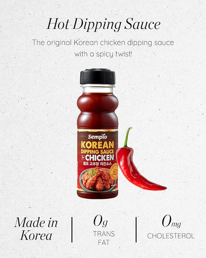 Sempio Korean BBQ Sweet & Spicy Dipping Sauce for Chicken, 11.46oz / 325g | Made with Authentic Gochujang, Perfect Sauce & Glaze for Fried Chicken, Wings, Tempura, or Grilled Meats, Zero Trans Fat