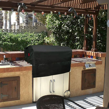 Built-in Grill Cover 32" Fits for Bull 30",Hygrill 3 Burner,Hygrill 32",Blaze 25" & 32" Built in Grill,Most 25"-32" Built in Grill,Island BBQ Grill Top Cover,Countertop Grill Cover