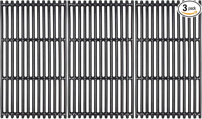 Hongso 17 inch Porcelain Coated Cast Iron Grates for Charbroil Commercial Tru Infrared 463242716, 466242715, 463242715, 466242815, G533-0009-W1, Lowe's 606682, Walmart 555179228, 3-Pk, PCB004