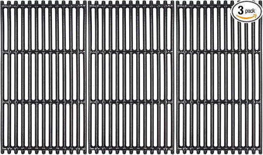 Hongso 17 inch Porcelain Coated Cast Iron Grates for Charbroil Commercial Tru Infrared 463242716, 466242715, 463242715, 466242815, G533-0009-W1, Lowe's 606682, Walmart 555179228, 3-Pk, PCB004