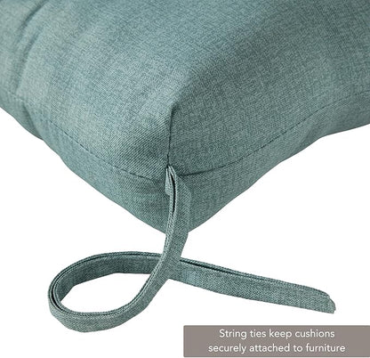 Greendale Home Fashions Outdoor Reversible Chaise Lounge Chair Cushion, Seafoam