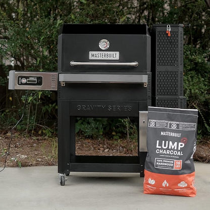 Char-Griller Charcoal Chimney Starter + Masterbuilt Lump Charcoal (16 lbs)