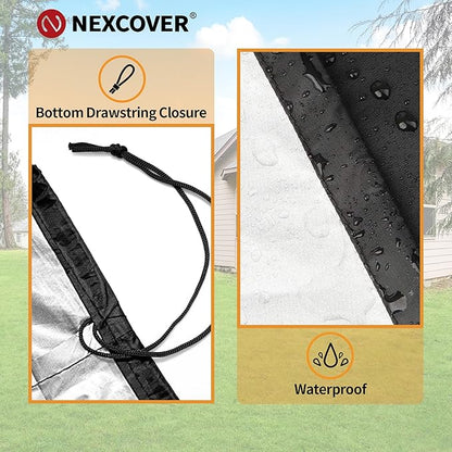 NEXCOVER Electric Smoker Cover 30 Inch - BBQ Grill Cover for Masterbuilt Smokers, Waterproof Barbecue Cover, 18.5" W x 17.5" D x 33" H, Outdoor Vertical Smoker Cover for Cuisinart, Dyna-glo.