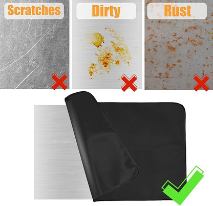 Heat Resistant Grill Mats for Outdoor Grill Compatible with Blackstone 17 & 22 Inch Griddle to Protect Your Prep Table and Outdoor Grill Table, Fire Proof & Water Proof & Oil Proof BBQ Mat
