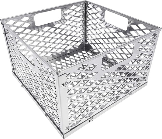 Charcoal Firebox Basket for Oklahoma Joe's Highland Bandera Longhorn. Fits Most Offset Smoker Grill, Stainless Steel, 12 x 12 x 7.5 Inches