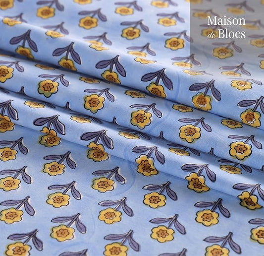 100% Cotton Hand Block Printed, Tablecloth for Kitchen, Dining, Table Cover for Parties, Chritmas, Weddings, Barbecues and Summer picnics Table Cloth