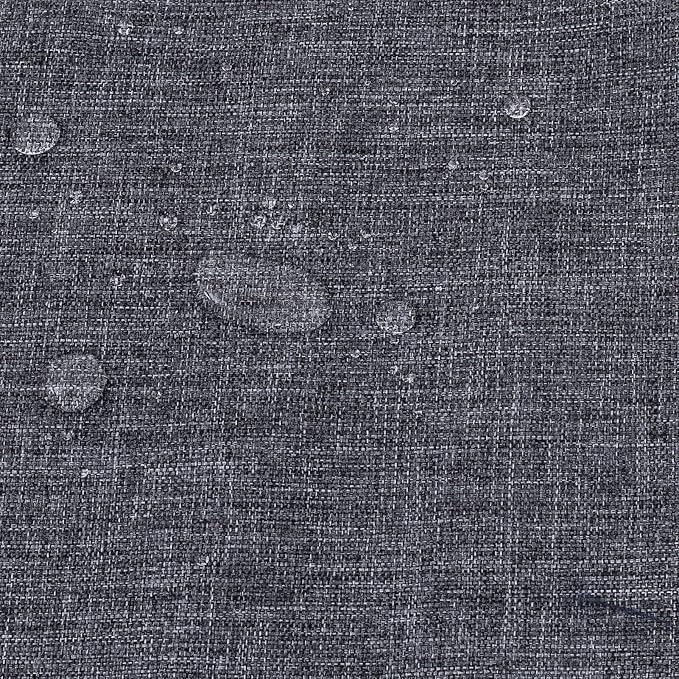 QILLOWAY Outdoor Indoor Seat Cushions, Square Foam Dining Chair Pads,All Weather, 17"x17"x3",2 Count (Charcoal Grey/Black)