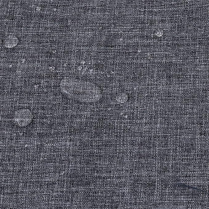 QILLOWAY Outdoor Indoor Seat Cushions, Square Foam Dining Chair Pads,All Weather, 17"x17"x3",2 Count (Charcoal Grey/Black)