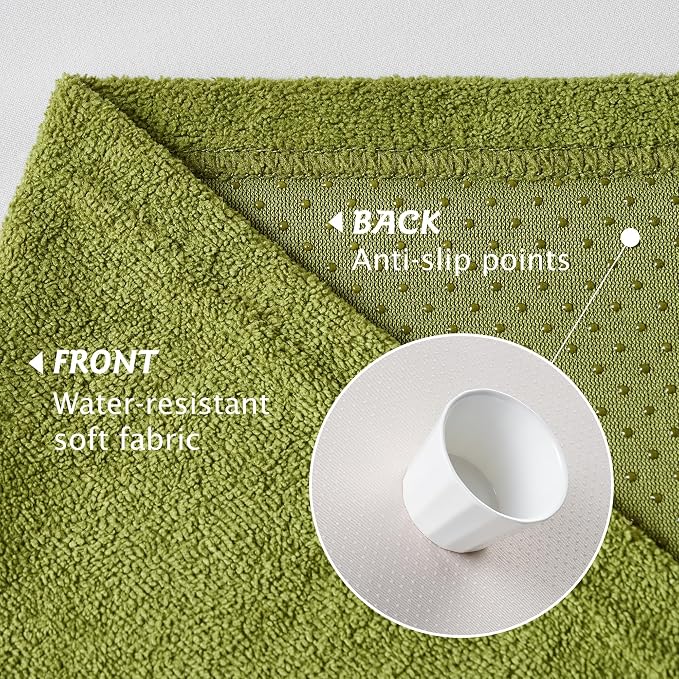 PuTian Couch Cover for Dogs, 71"x102", Boho Green | Waterproof, Washable Slipcover for L-Shaped Sectional, Recliner & Armchair，Protects against Spills, Stains & Wear