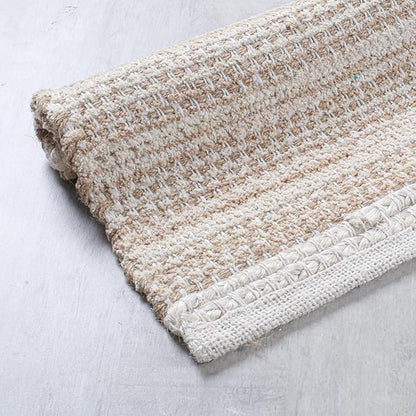 Hausattire Woven Table Placemats Set of 4 - Natural, Jute Boho Outdoor Table Mats for Kitchen Dining Coffee Table | Easy Clean Farmhouse Easter Placemat for Wedding,Party, Restaurants - 13x19 Inches