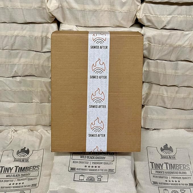 The Tiny Timbers USDA Grade Kiln Dried Hardwood for Table Top Fire Pit and Pizza Oven | Compatible with Solo Stove Mesa & Mesa XL | 5" Splits | USA Sourced | 15 lb. | 1000+ cu. in. | Eastern Oak