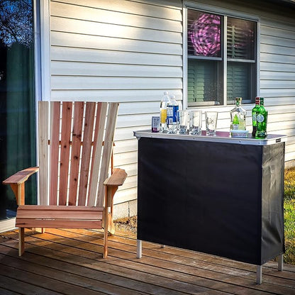 Trademark Innovations Portable Bar Table - Carrying Case Included -