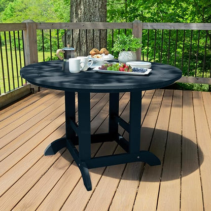 Highwood Hamilton 5-Piece Round Set, Dining Height, 48in, Federal Blue