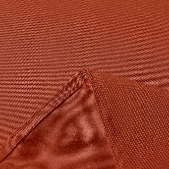 sancua Fall Tablecloth Rectangle - 60 x 84 Inch Burnt Orange - Stain and Wrinkle Resistant Polyester Fabric Table Cloth, Thanksgiving Table Cover for Dining Buffet Parties, Rust, Pumpkin Orange