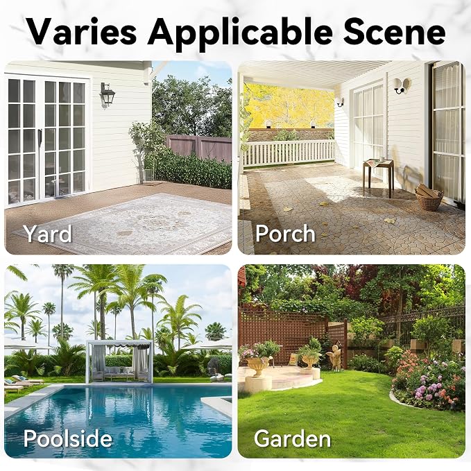 3-Piece Outdoor Couch Set, 1 Wicker Patio Loveseat with Thickened Olefin Cushions, High Back and Deep Seating, Hand-Woven PE Rattan and 2 Ottomans, Patio Conversation Set for Porch, Deck