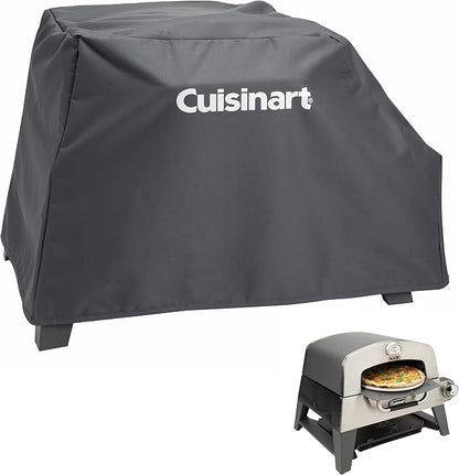 Cuisinart Outdoor Stainless Steel Grill Accessories Bundle | CPT-194 Prep Table + CGC-103 Pizza Oven Cover
