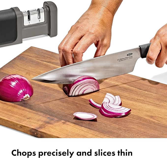 OXO Good Grips 3-Piece Knife & Sharpener Set