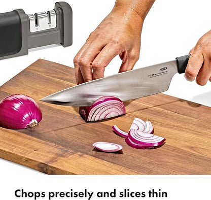 OXO Good Grips 3-Piece Knife & Sharpener Set