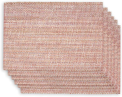 Urban Villa Placemats Fall 100% Cotton Fused Placemats 14''x 20'' Over Sized Set of 6 Placemats Every Day Use Heavier QualityPlacemats