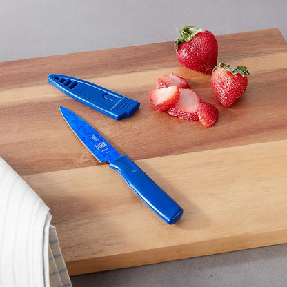 Mercer Culinary Non-Stick Paring Knife, 4 Inch, Blue