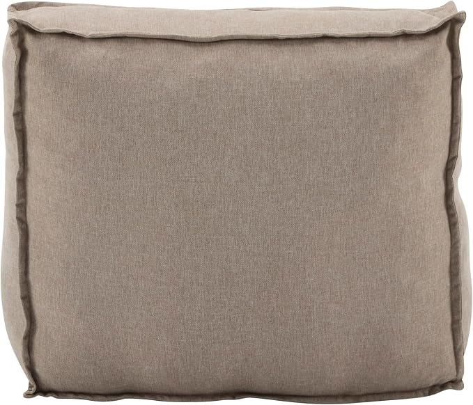 Christopher Knight Home Natty Outdoor Bean Bag Chair Set of 2, Fabric Bean Bag Chair for Adults and Kids, Indoor/Outdoor Sun Lounger, Patio Lounge Chair Set of 2, Dark Beige