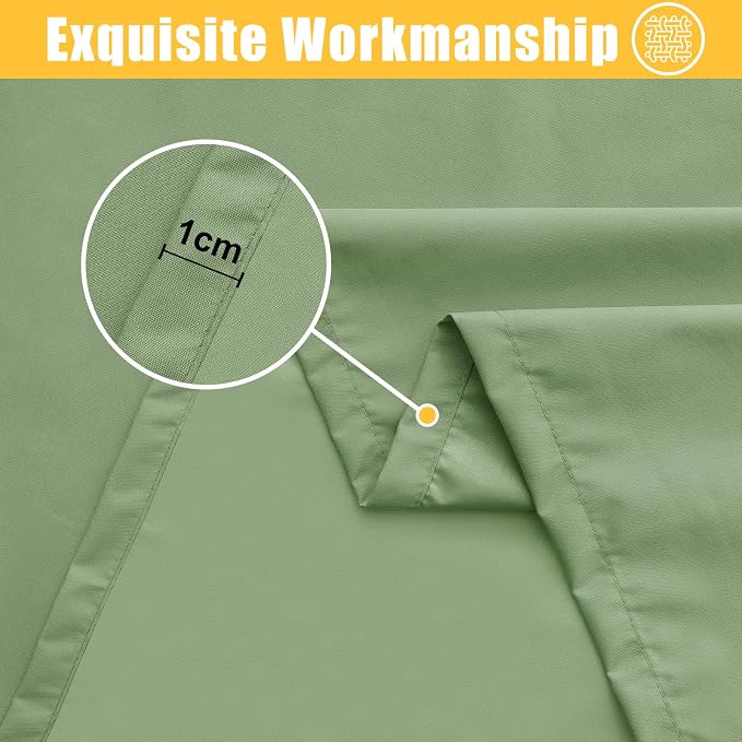 Rectangle Table Cloth, Waterproof Elastic Fitted Tablecloth for 6 Foot Folding Tables, Washable Polyester Tablecloths for Picnic, Camping, Outdoor (Green, 30"x72")